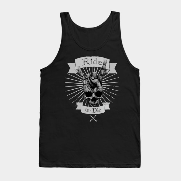 Skull rider greeting Tank Top by Tazzum